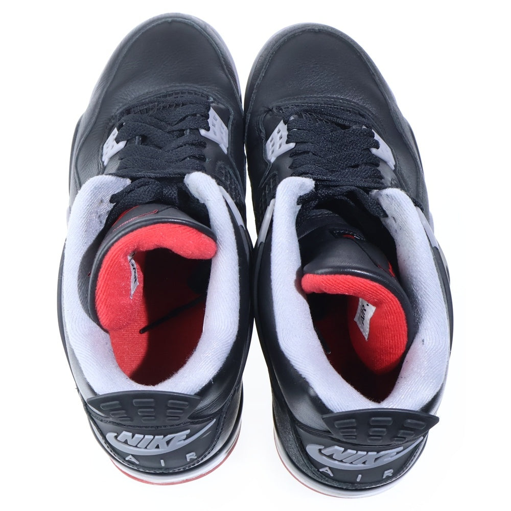 NIKE(ナイキ) AIR JORDAN 4 RETRO Bred Reimagined FV5029-006 エアジョーダン4レトロブレッドリイマジンド ハイカットスニーカー US9.5/27.5cm ブラック