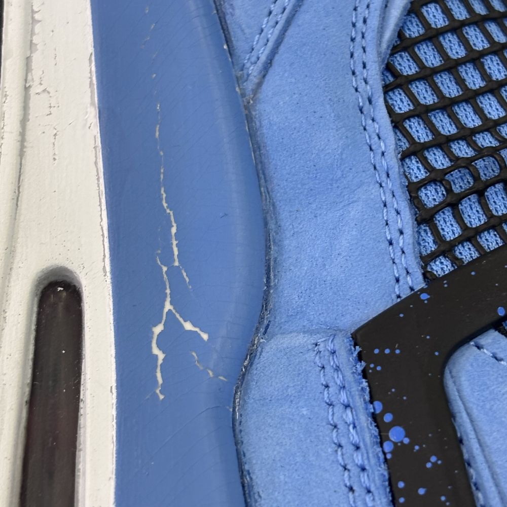 NIKE(ナイキ) ×TRAVIS SCOTT AIR JORDAN4 RETRO CACTUSJACK UNIVERSITYBLUE 308497-406 エアジョーダン4 レトロ カクタスジャック ハイカットスニーカー US10/28.0cm