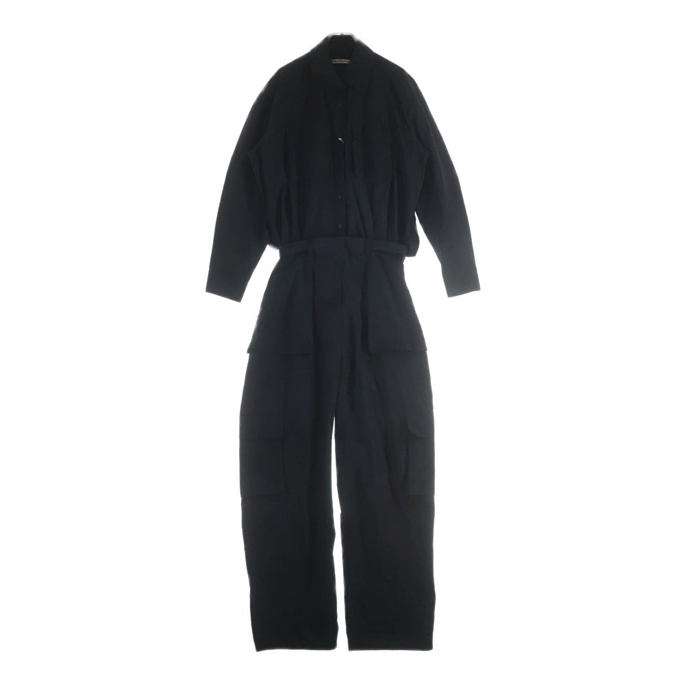 ALEXANDER WANG アレキサンダーワン Button Up Cargo Jumpsuit 1WC1247184 カーゴジャンプスーツ つなぎ ブラック ALEXANDER WANG(アレキサンダーワン) Button Up Cargo Jumpsuit