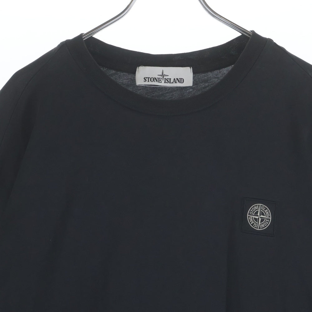 STONE ISLAND(ストーンアイランド) 胸パッチロゴ長袖Tシャツ ブラック