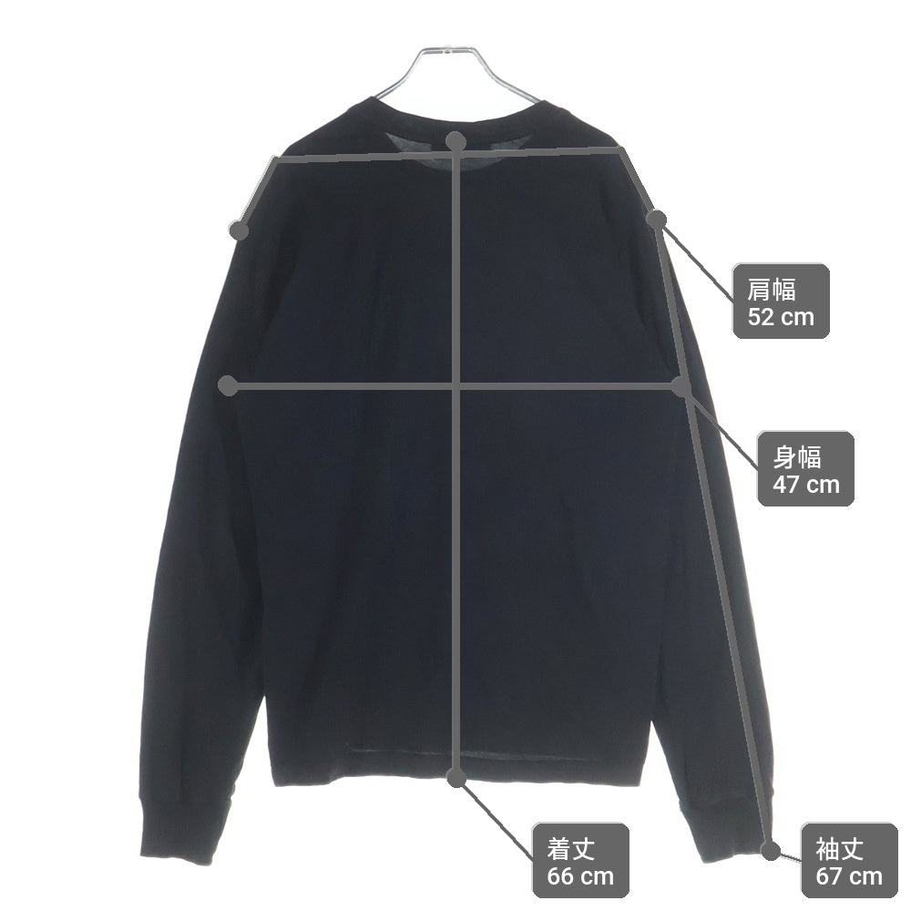 STONE ISLAND(ストーンアイランド) 胸パッチロゴ長袖Tシャツ ブラック