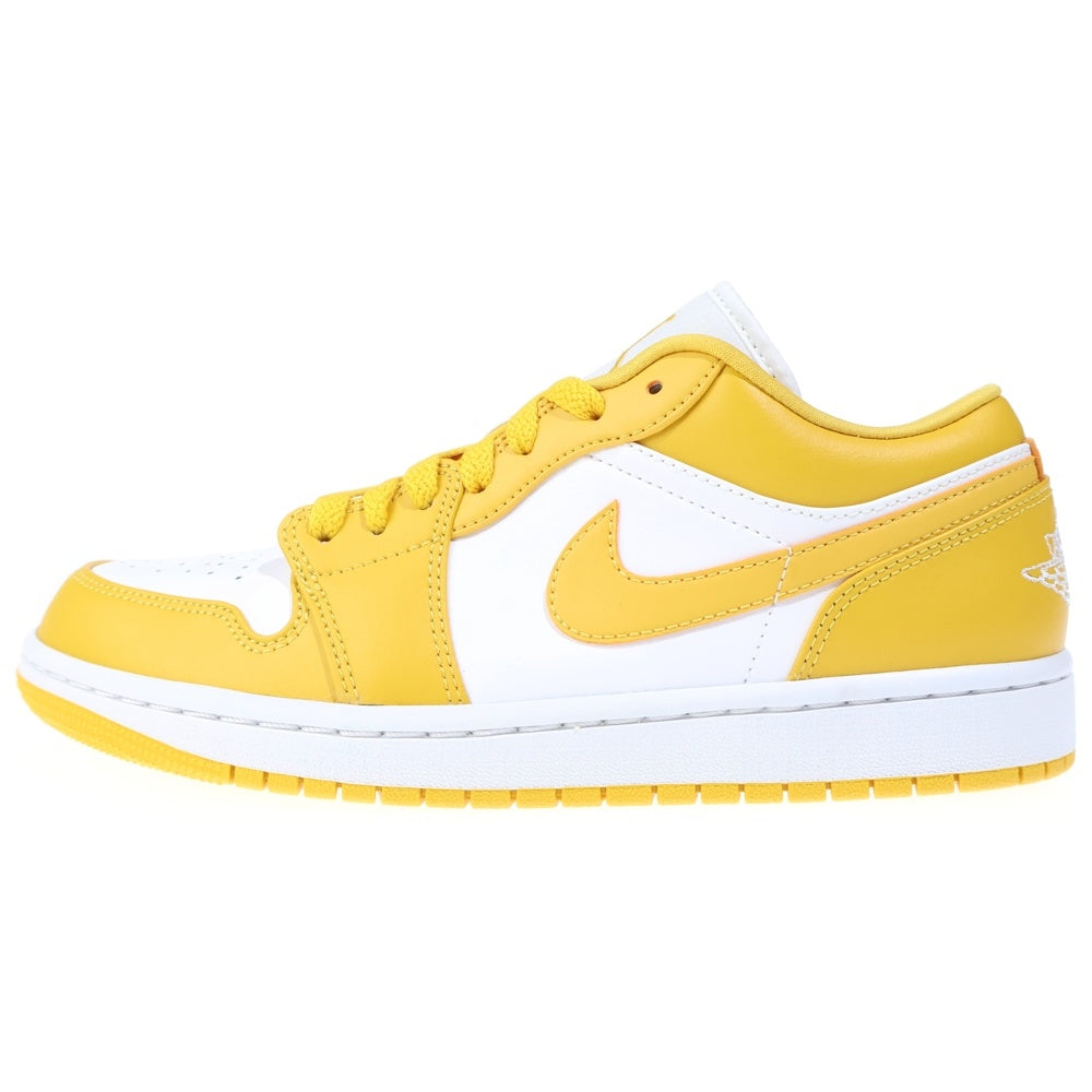 NIKE(ナイキ) AIR JORDAN 1 LOW 553558-171 エアジョーダン1 ローカットスニーカー US7.5/25.5cm ホワイト/イエロー