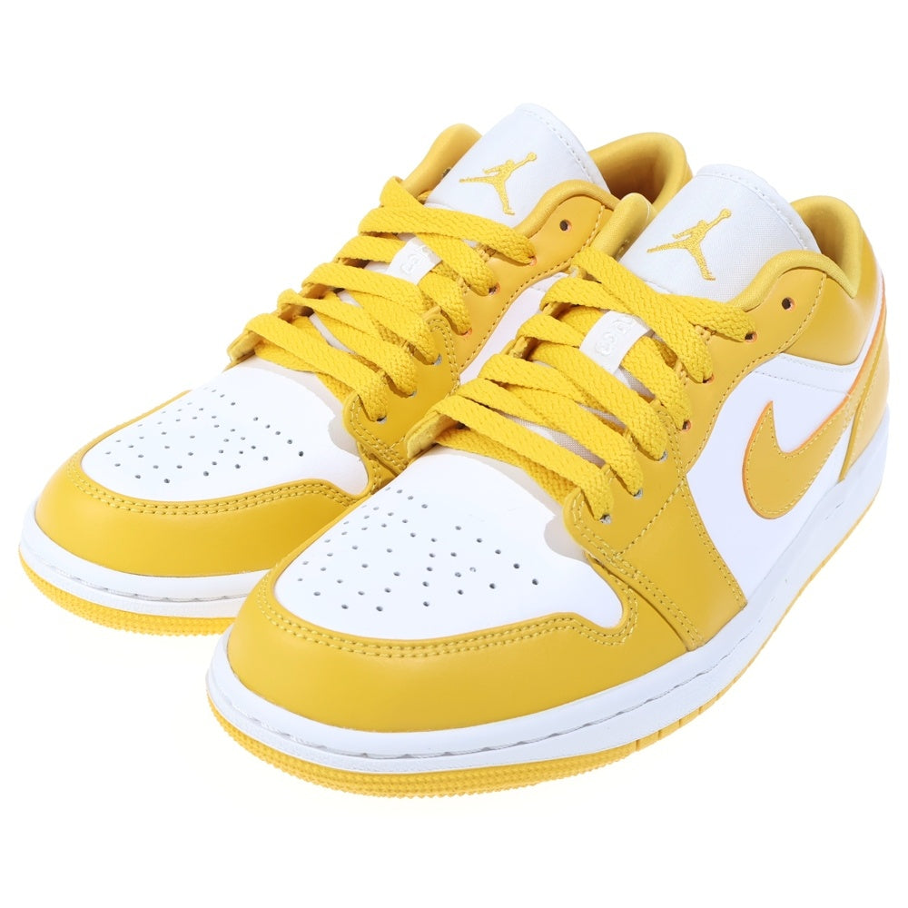 NIKE(ナイキ) AIR JORDAN 1 LOW 553558-171 エアジョーダン1 ローカットスニーカー US7.5/25.5cm ホワイト/イエロー