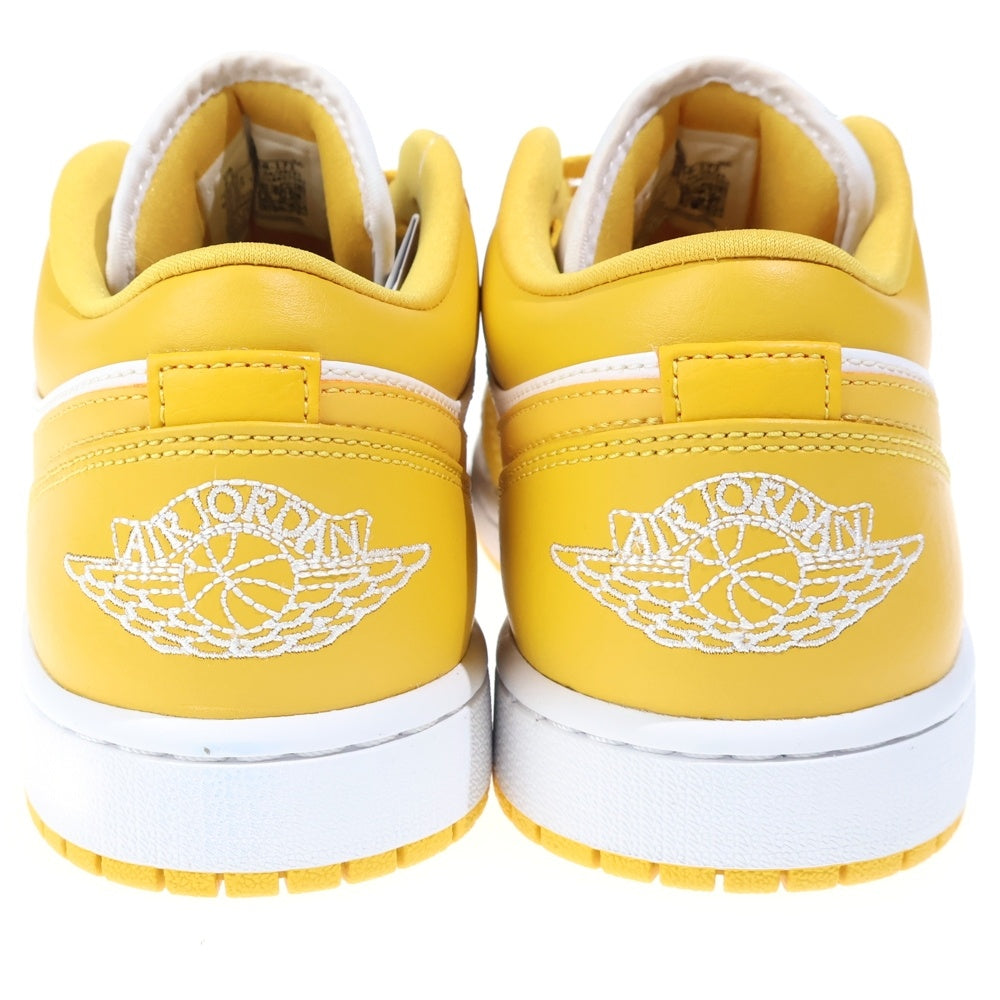 NIKE(ナイキ) AIR JORDAN 1 LOW 553558-171 エアジョーダン1 ローカットスニーカー US7.5/25.5cm ホワイト/イエロー