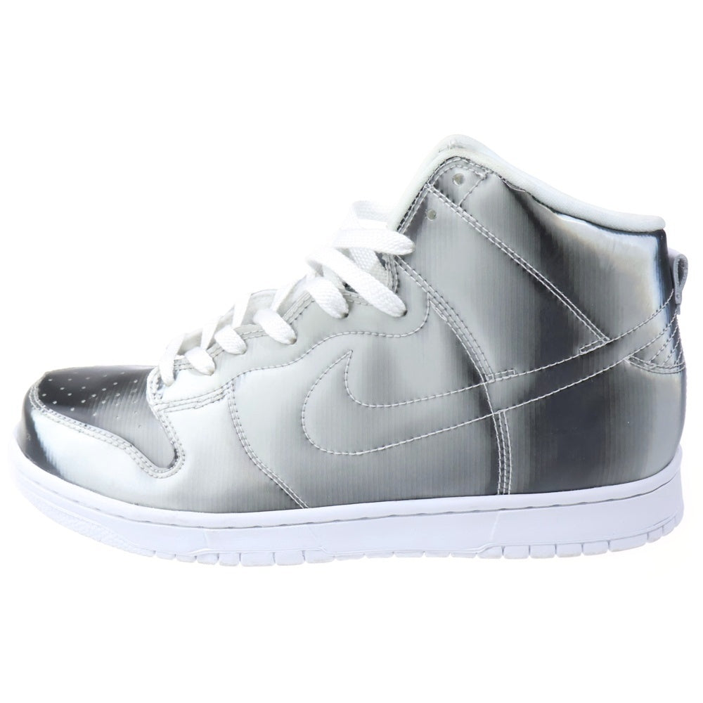 NIKE(ナイキ) ×CLOT DUNK HIGH SILVER FLIX DH4444-900 クロット ダンク シルバーフラックス ハイカットスニーカー US9.5/27.5cm シルバー