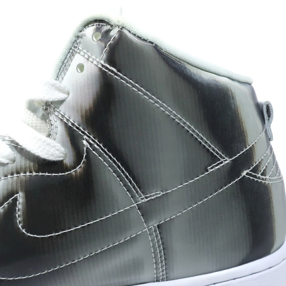NIKE(ナイキ) ×CLOT DUNK HIGH SILVER FLIX DH4444-900 クロット ダンク シルバーフラックス ハイカットスニーカー US9.5/27.5cm シルバー