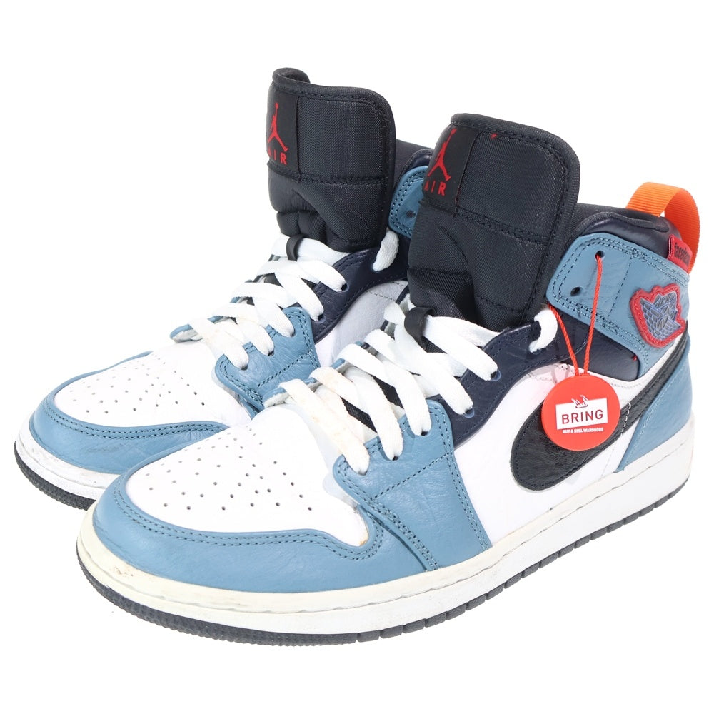 NIKE(ナイキ) ×FACETASM AIR JORDAN 1 MID CU2802-100 ファセッタズム エアジョーダン1 ミッドカットスニーカー US8.5/26.5cm ホワイト/ブルー