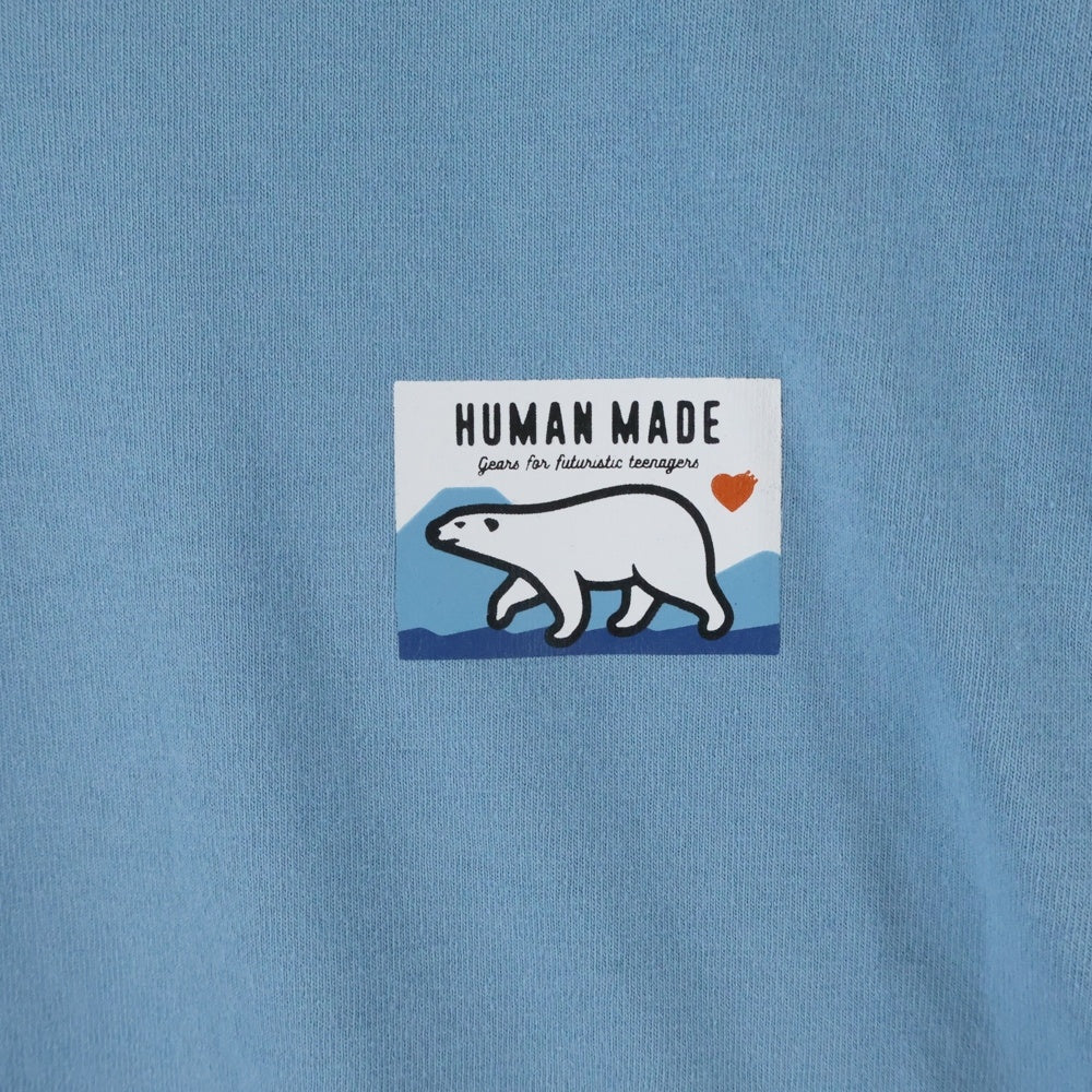 HUMAN MADE(ヒューマンメイド) Polar Bear ポウラーベア 半袖Tシャツ コットン ブルー