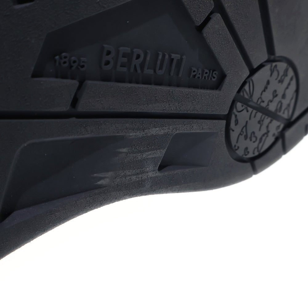 Berluti(ベルルッティ) 22AW プレイオフ スクリット レザーハイカットスニーカー ブラウン