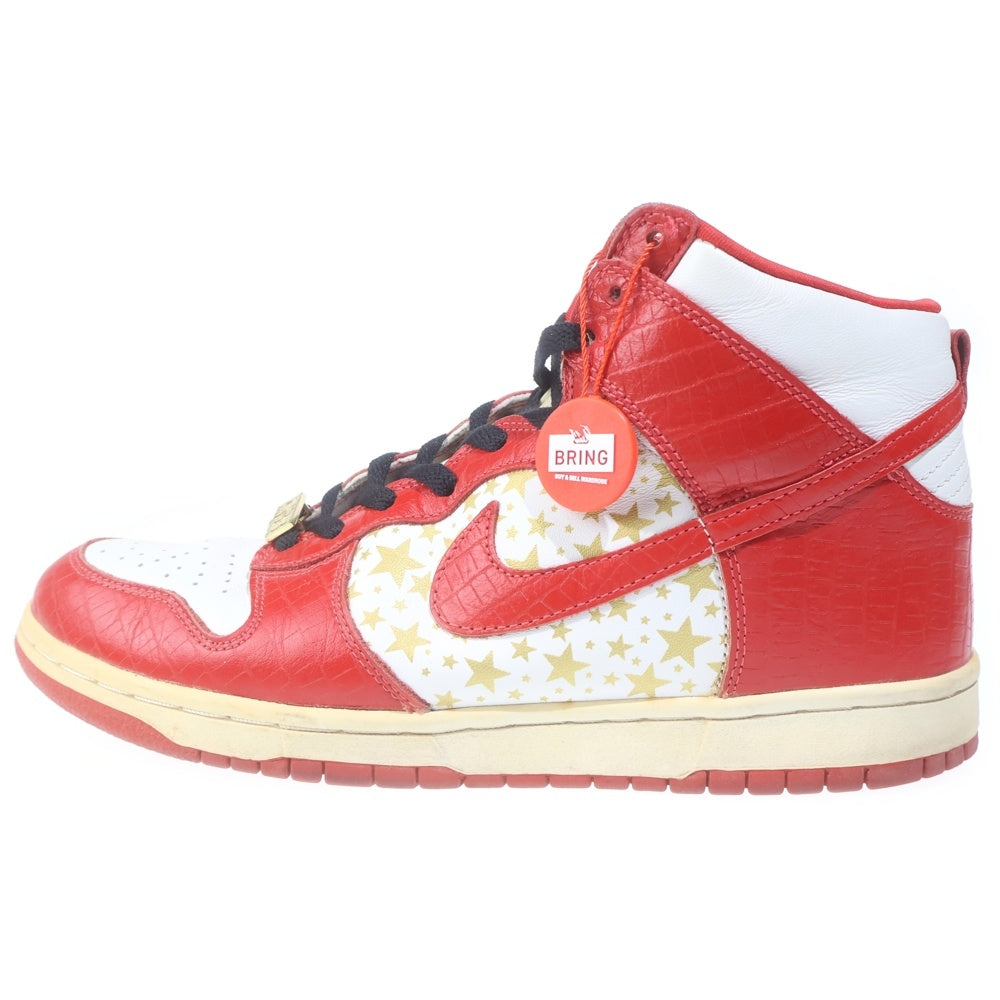 NIKE SB(ナイキエスビー) 【観賞用2003年製】×DUNK HIGH PRO 307385-161 シュプリーム ダンク ハイカットスニーカー US10.5/28.5cm レッド/ホワイト