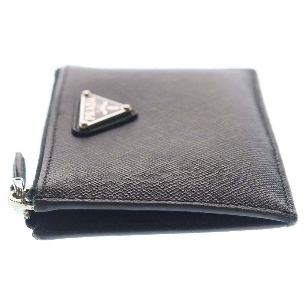 PRADA(プラダ) サフィアーノ トライアングル レザー カードケース 2MC086 ブラック