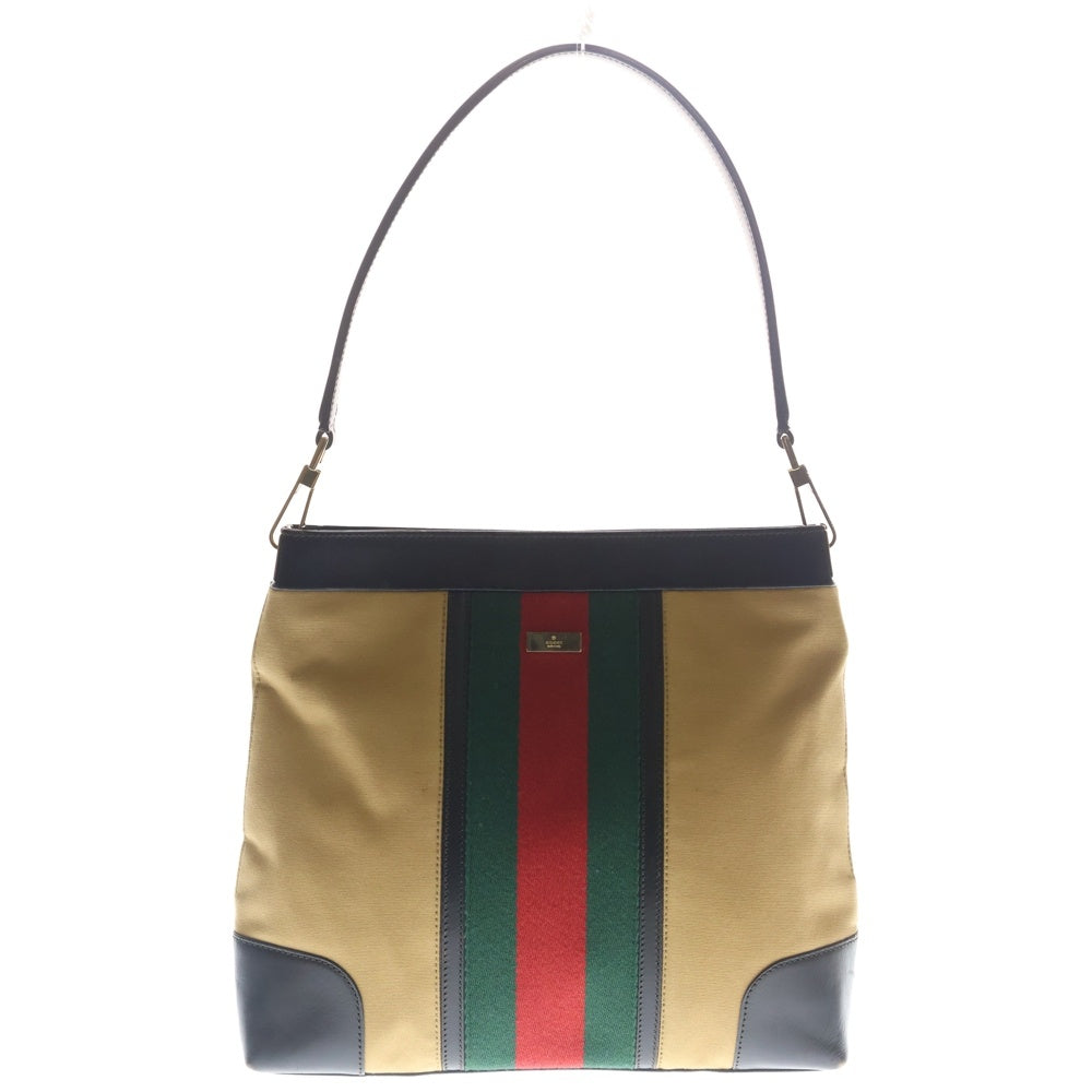 GUCCI(グッチ) シェリーライン キャンバス ハンドバッグ 001 4231 ブラウン レディース