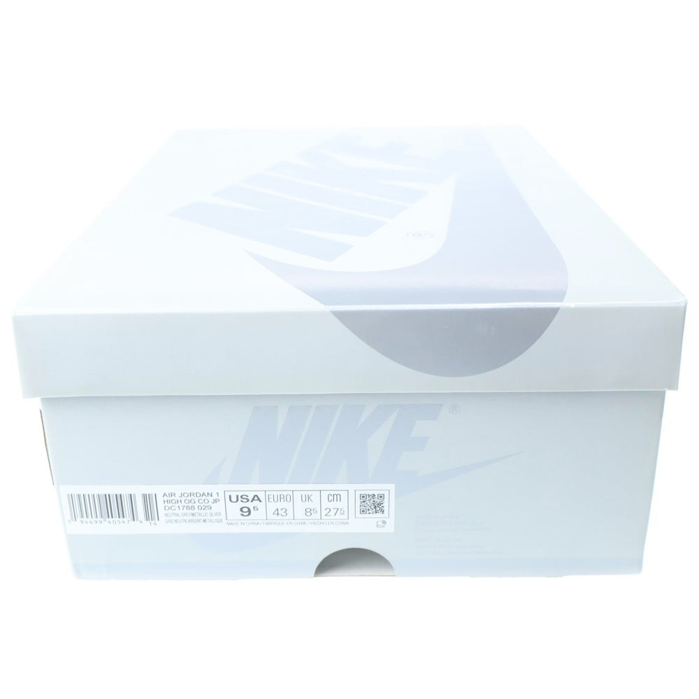 NIKE(ナイキ) AIR JORDAN 1 HIGH OG CO.JP DC1788-029 エアジョーダン 1 ハイカットスニーカー US9.5/27.5cm シルバー