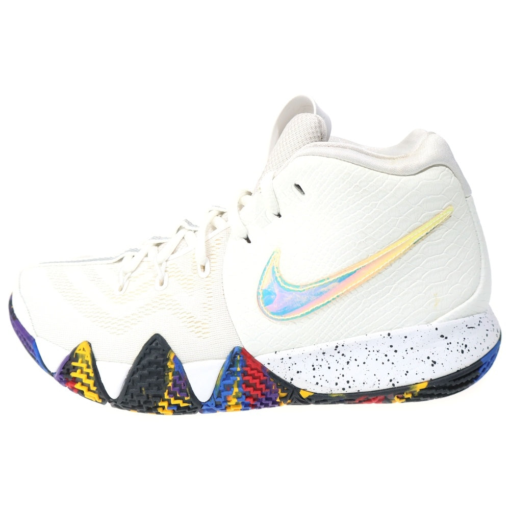 NIKE(ナイキ) KYRIE 4 NCAA 943807-104 カイリー 4 ハイカットスニーカー US9/27.0cm ホワイト