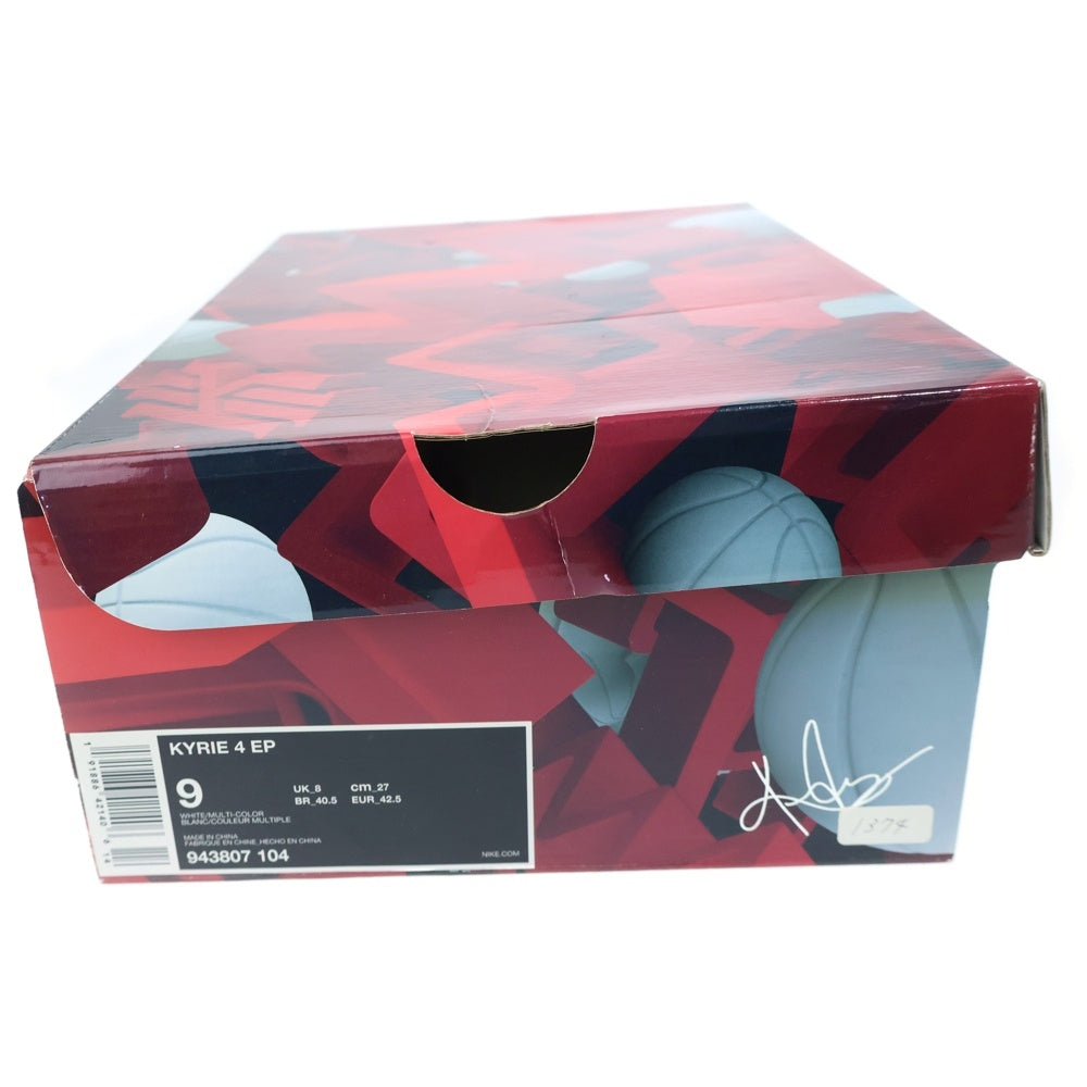 NIKE(ナイキ) KYRIE 4 NCAA 943807-104 カイリー 4 ハイカットスニーカー US9/27.0cm ホワイト