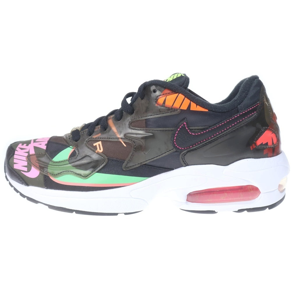 NIKE(ナイキ) ×atmos AIR MAX 2 LIGHT QS CI5590-001 アトモス エアマックス2 ライト QS ローカットスニーカー US9.5/27.5cm ブラック