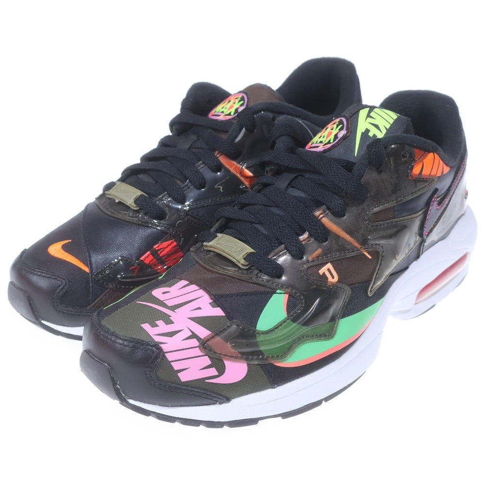 NIKE(ナイキ) ×atmos AIR MAX 2 LIGHT QS CI5590-001 アトモス エアマックス2 ライト QS ローカットスニーカー US9.5/27.5cm ブラック
