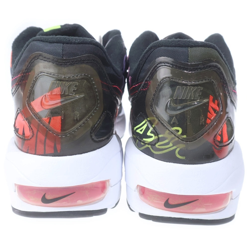 NIKE(ナイキ) ×atmos AIR MAX 2 LIGHT QS CI5590-001 アトモス エアマックス2 ライト QS ローカットスニーカー US9.5/27.5cm ブラック
