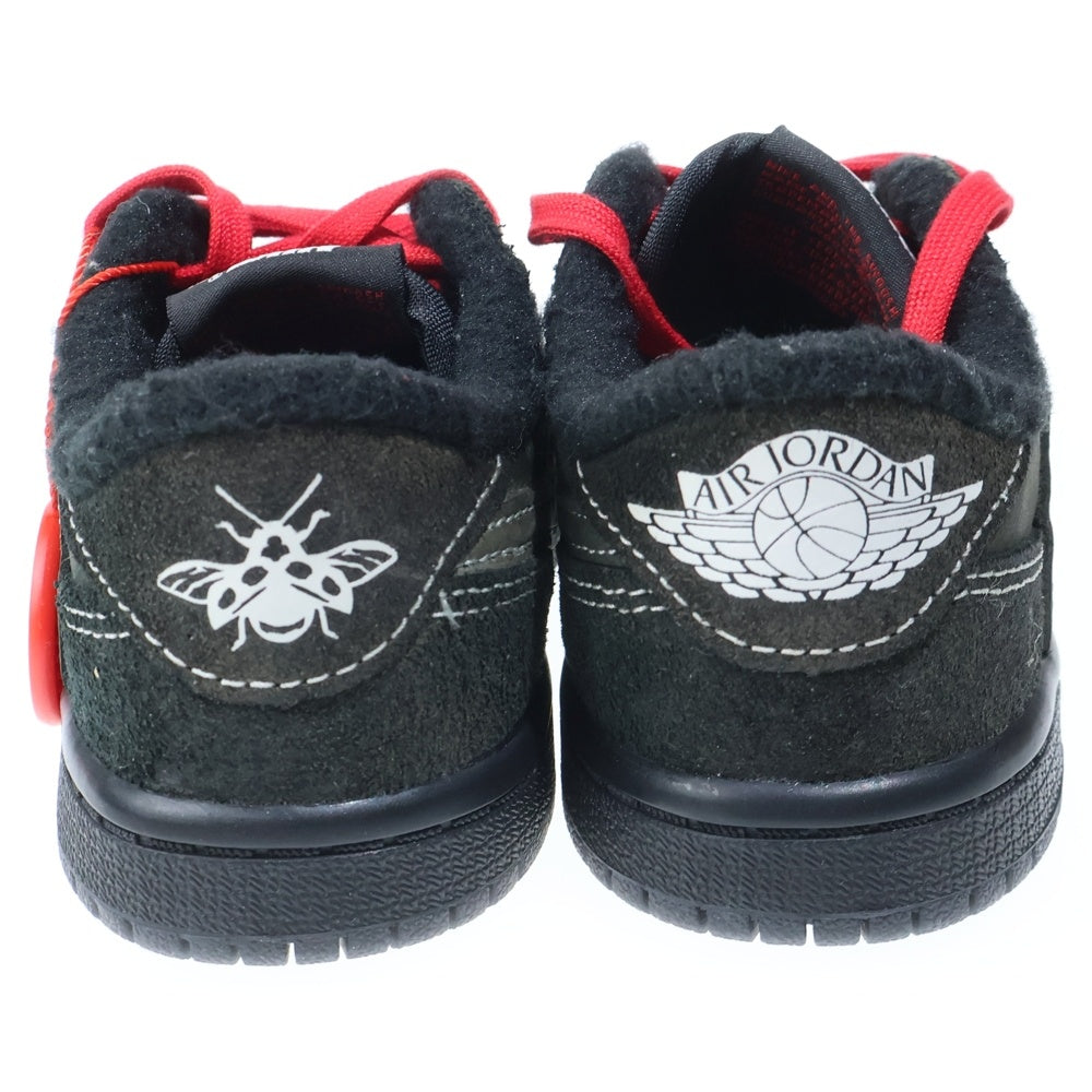 NIKE(ナイキ) ×TRAVIS SCOTT TD AIR JORDAN 1 LOW BLACK PHANTOM DO5441-001 ブラックファントム ローカットスニーカー 9C/15.0cm ブラック