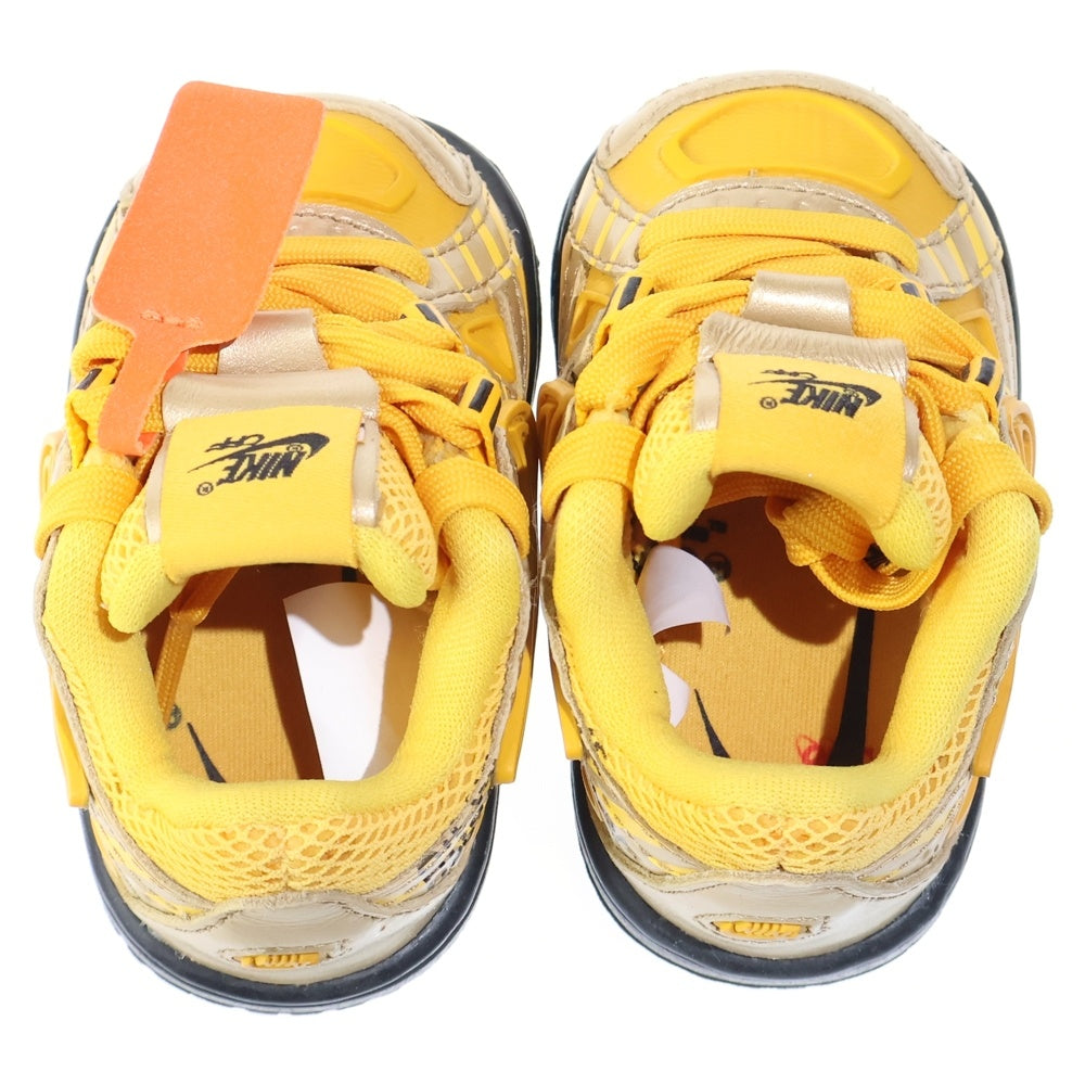NIKE(ナイキ) ×OFF-WHITE TD AIR RUBBER DUNK CW7444-700 オフホワイト エアラバーダンク ユニバーシティゴールド ローカットスニーカー US2C/8.0cm イエロー キッズ