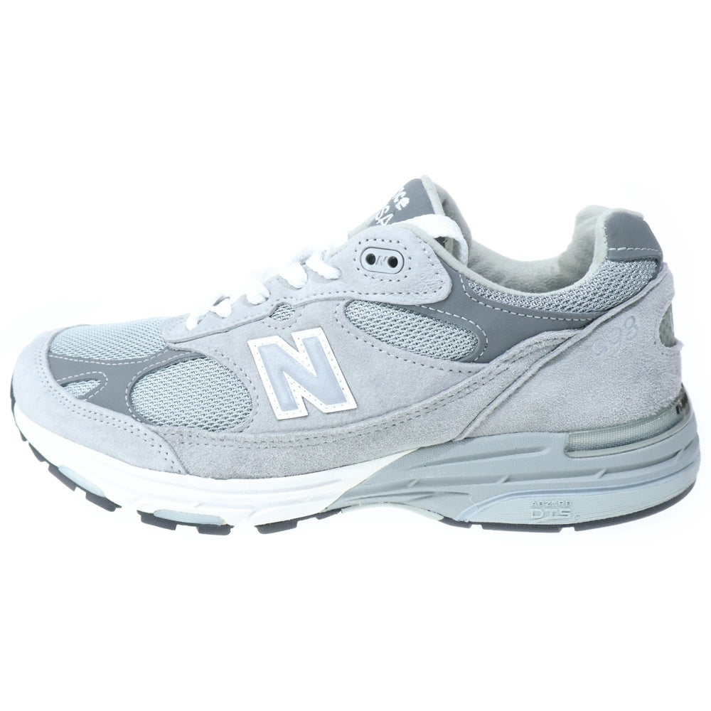 New Balance(ニューバランス) MR993GL スウェードレザー メッシュ ローカットスニーカー グレー US9/27.0cm