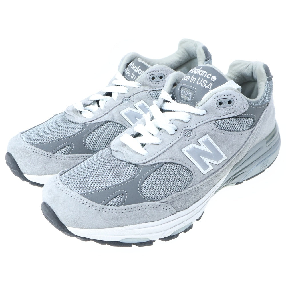 New Balance(ニューバランス) MR993GL スウェードレザー メッシュ ローカットスニーカー グレー US9/27.0cm
