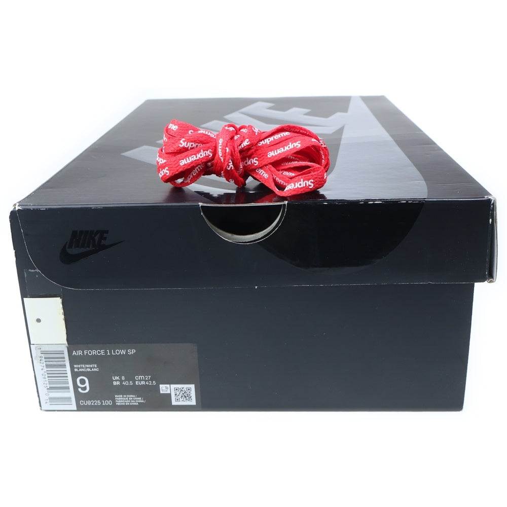 SUPREME(シュプリーム) ×NIKE AIR FORCE 1 LOW CU9225-100 シュプリーム エア フォース ローカットスニーカー US9/27.0cm ホワイト