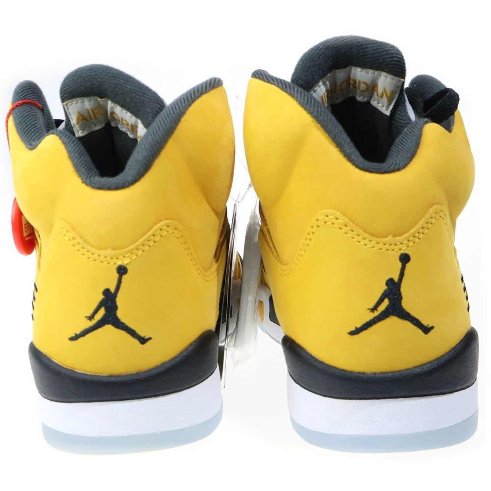 NIKE(ナイキ) AIR JORDAN 5 RETRO T23 IO3372-700 エアジョーダン5 ハイカットスニーカー US6.5/24.5cm イエロー レディース