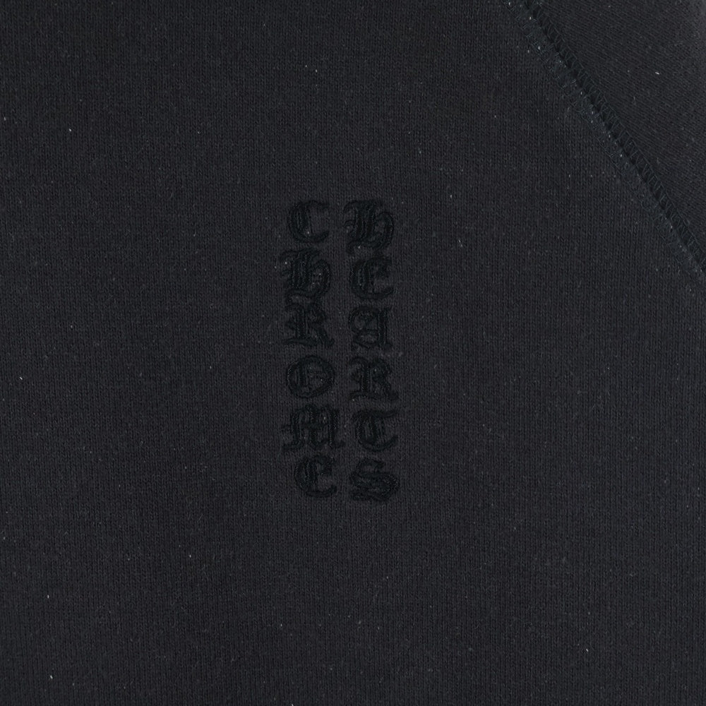 CHROME HEARTS(クロムハーツ) GRP Y NOT ワイノット ヴァーティカルロゴダガー刺繍スウェットプルオーバーパーカー グレー