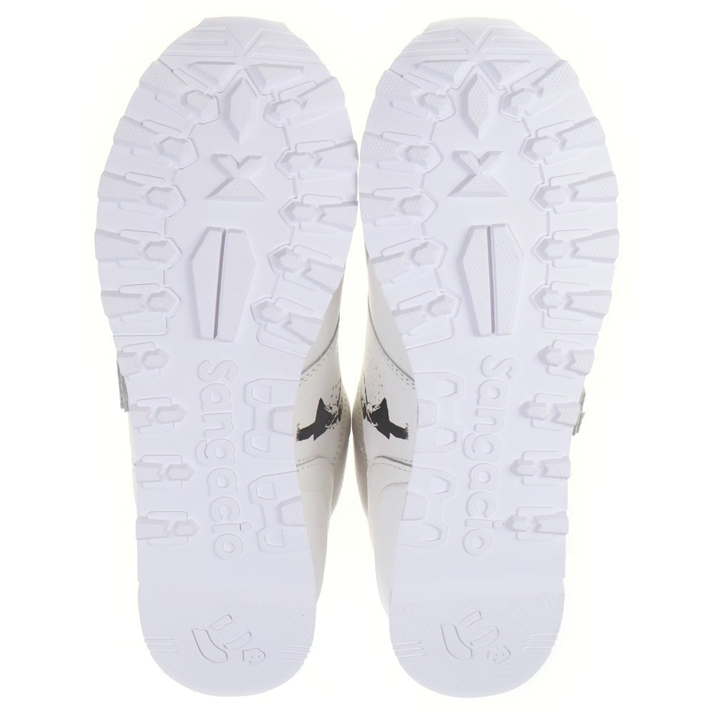 Sangacio(サンガッチョ) Nyus BRANDALISED Pure Whiteニューズ ブランドライズド ピュアホワイト ローカットスニーカー シューズ ホワイト US7/25.0cm