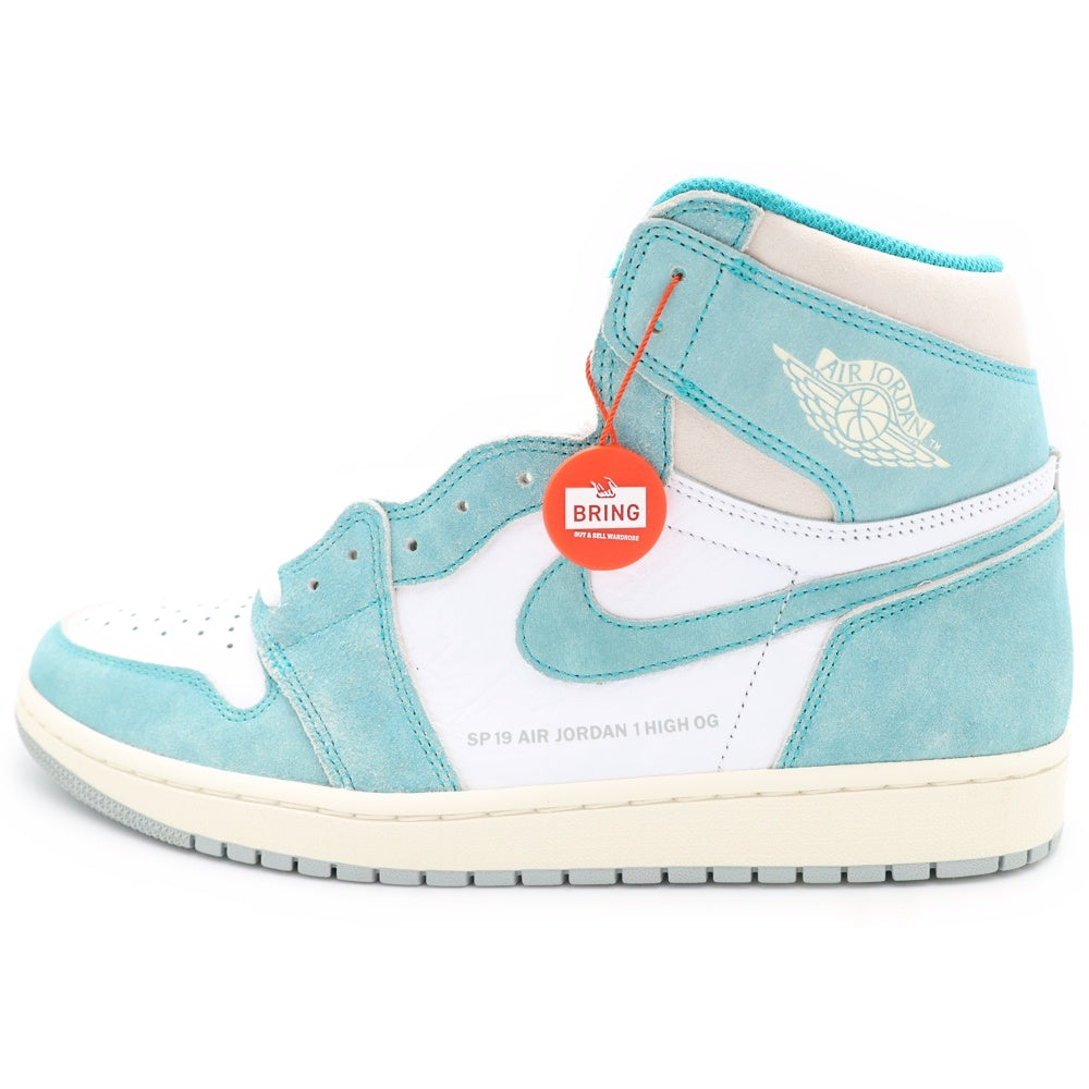 NIKE(ナイキ) AIR JORDAN1 RETRO HIGH OG 555088-311 エアジョーダン1 ターボグリーン ハイカットスニーカー US13/31.0cm ホワイト/グリーン