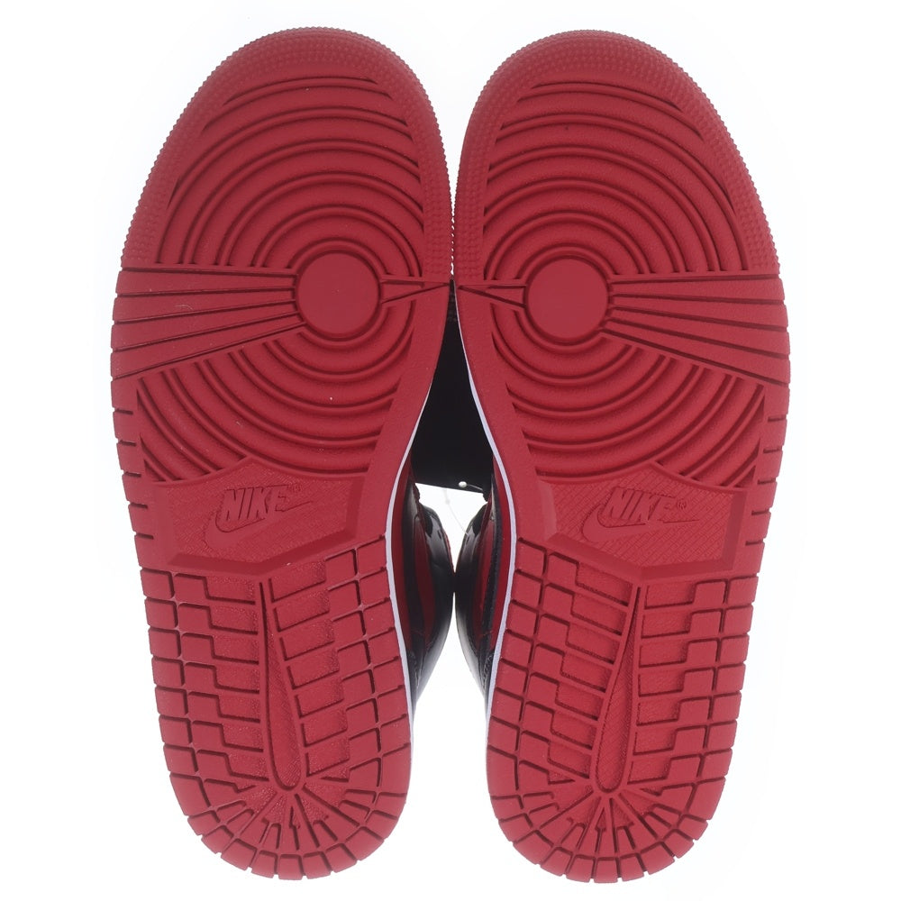 NIKE(ナイキ) AIR JORDAN 1 MID REVERCE BRED 554724-660 エアジョーダン1 ミッド リバースブレッド ミドルカットスニーカー US7/25.0cm ブラック/レッド