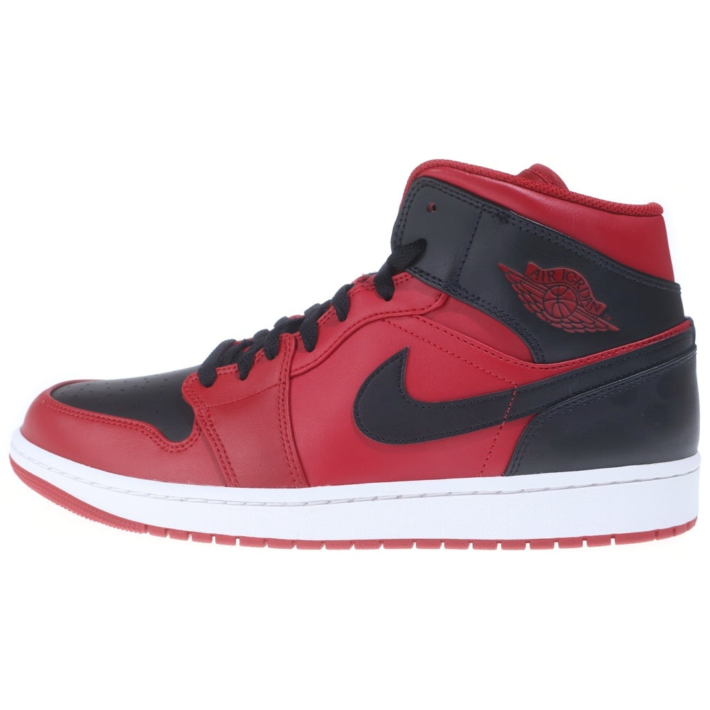 NIKE(ナイキ) AIR JORDAN 1 MID REVERCE BRED 554724-660 エアジョーダン1 ミッド リバースブレッド ミドルカットスニーカー US12.5/30.5cm ブラック/レッド