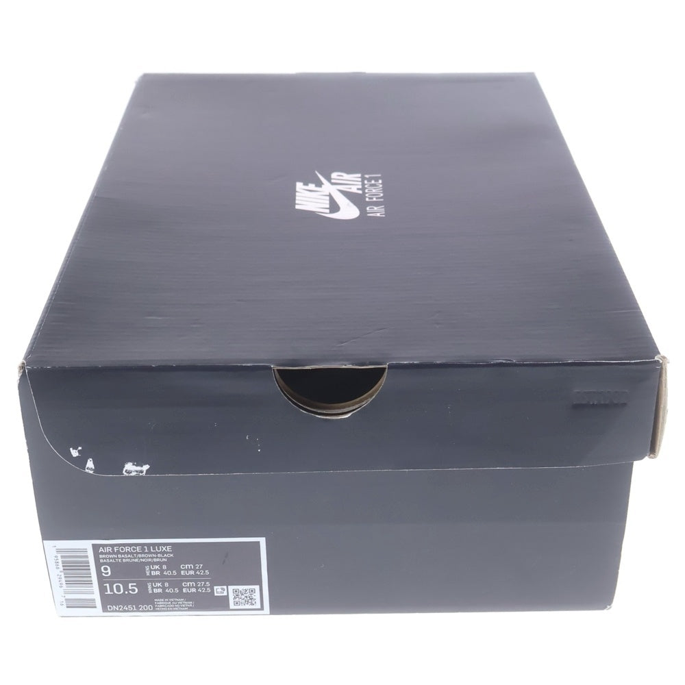 NIKE(ナイキ) AIR FORCE 1 LUXE DN2451-200 エアフォース1 ラックス ブラウンバサルト ローカットスニーカー US9/27.0cm ブラウン