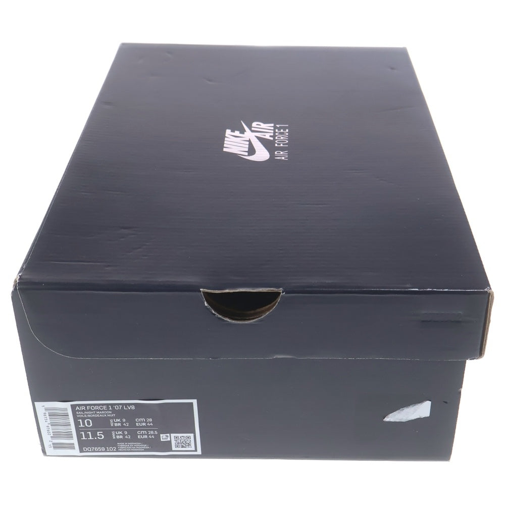 NIKE(ナイキ) AIR FORCE 1 07 LV8 DQ7659-102 エアーフォース1 ローカットスニーカー US10/28.0cm ホワイト/レッド