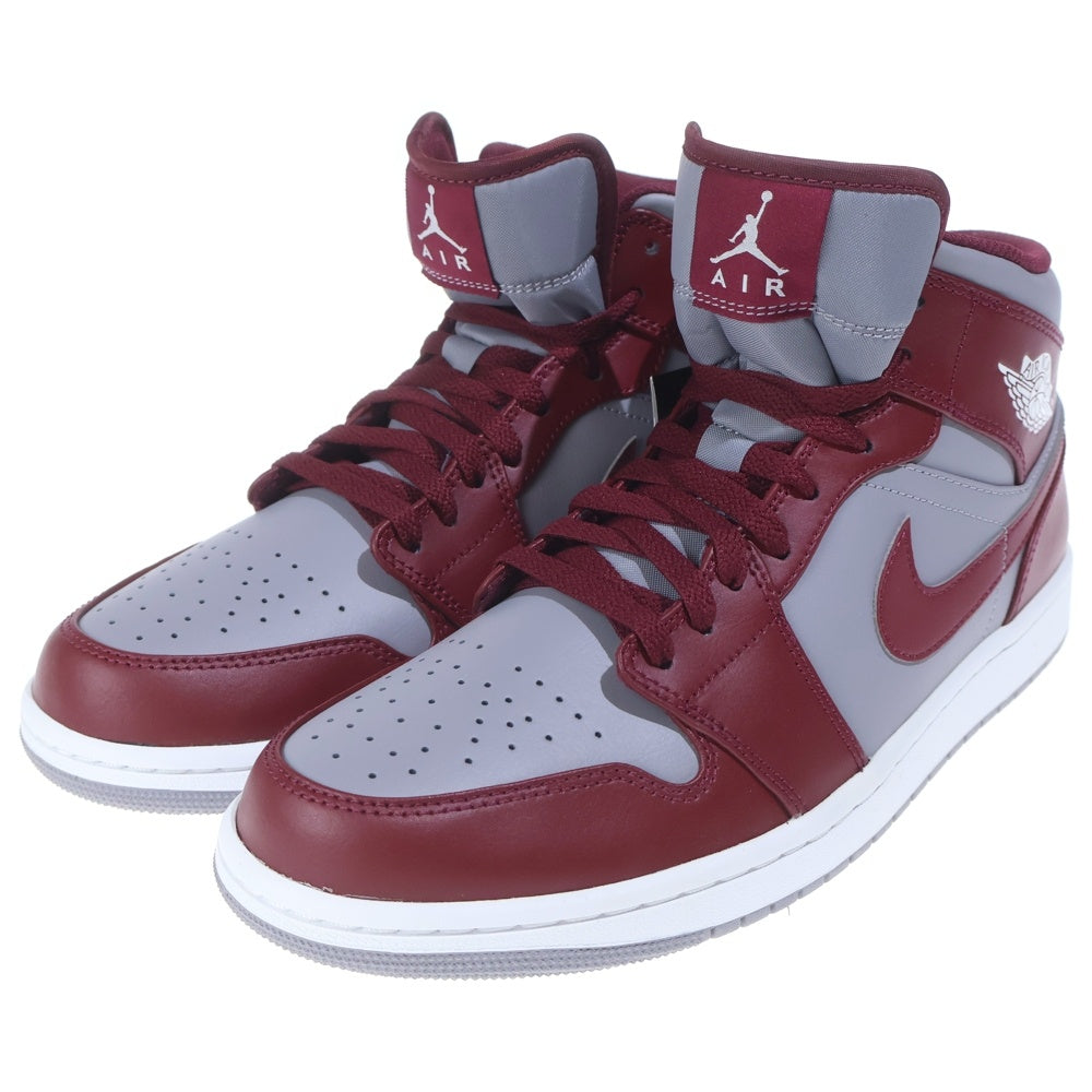 NIKE(ナイキ) AIR JORDAN 1 MID TEAM RED DQ8426-615 エアジョーダン1 チームレッド US11/29.0cm グレー/バーガンディ