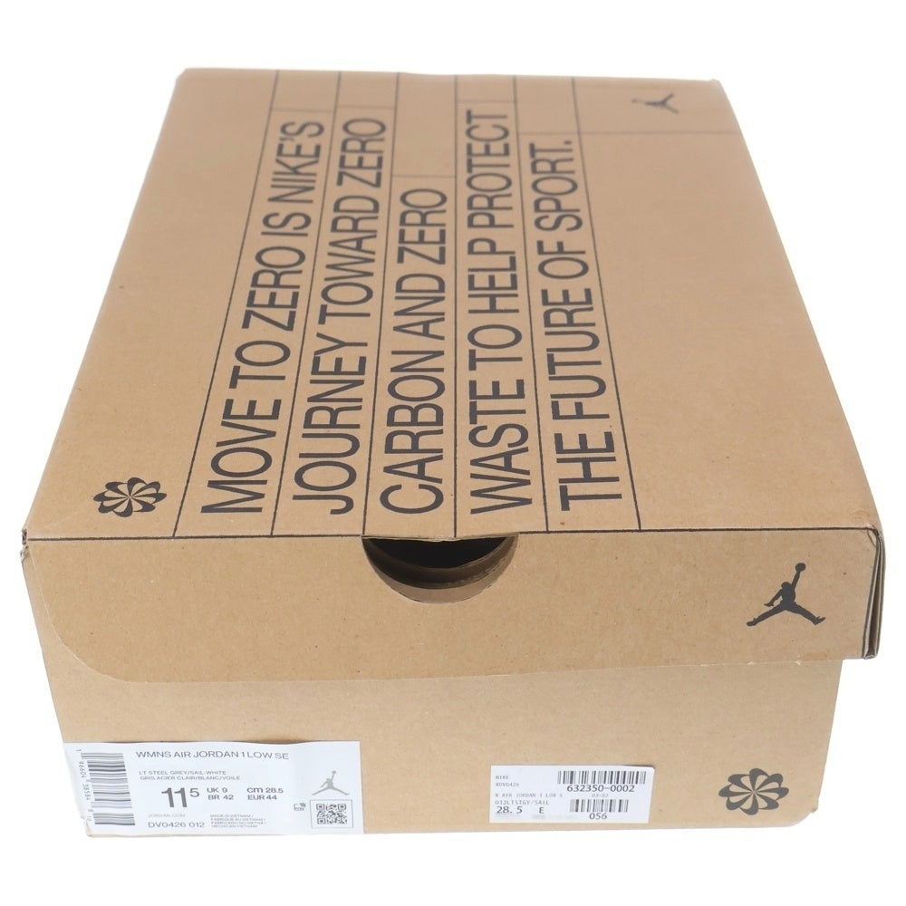 NIKE(ナイキ) WMNS AIR JORDAN 1 LOW DV0426-012 ウィメンズ エアジョーダン1 ライトスチールグレー ローカットスニーカー US11.5/28.5cm グレー/ホワイト レディース