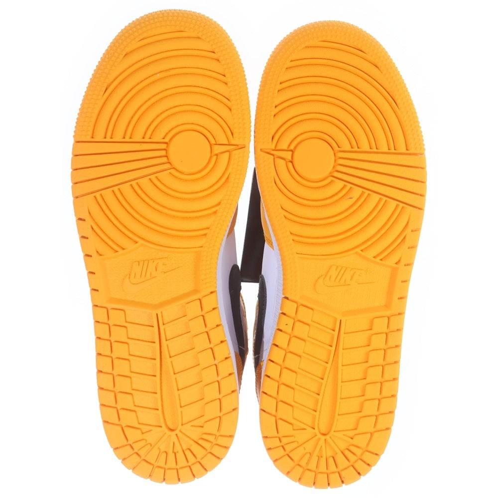 NIKE(ナイキ) GS AIR JORDAN 1 MID TAXI 554725-701 エアジョーダン1 タクシー ミッドカットスニーカー US4Y/23.0cm ホワイト/イエロー