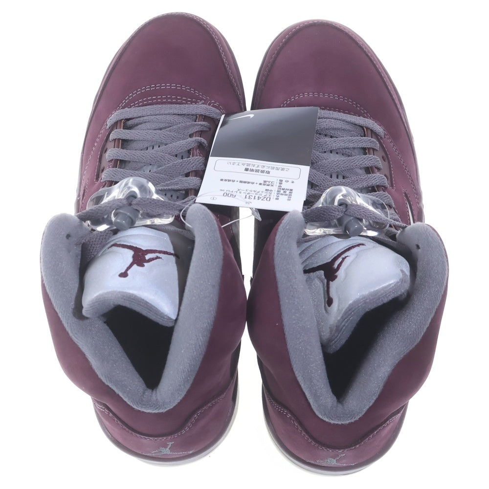 NIKE(ナイキ) AIR JORDAN 5 BURGUNDY DZ4131-600 エアジョーダン5 バーガンディ ハイカットスニーカー US8.5/26.5cm ワインレッド