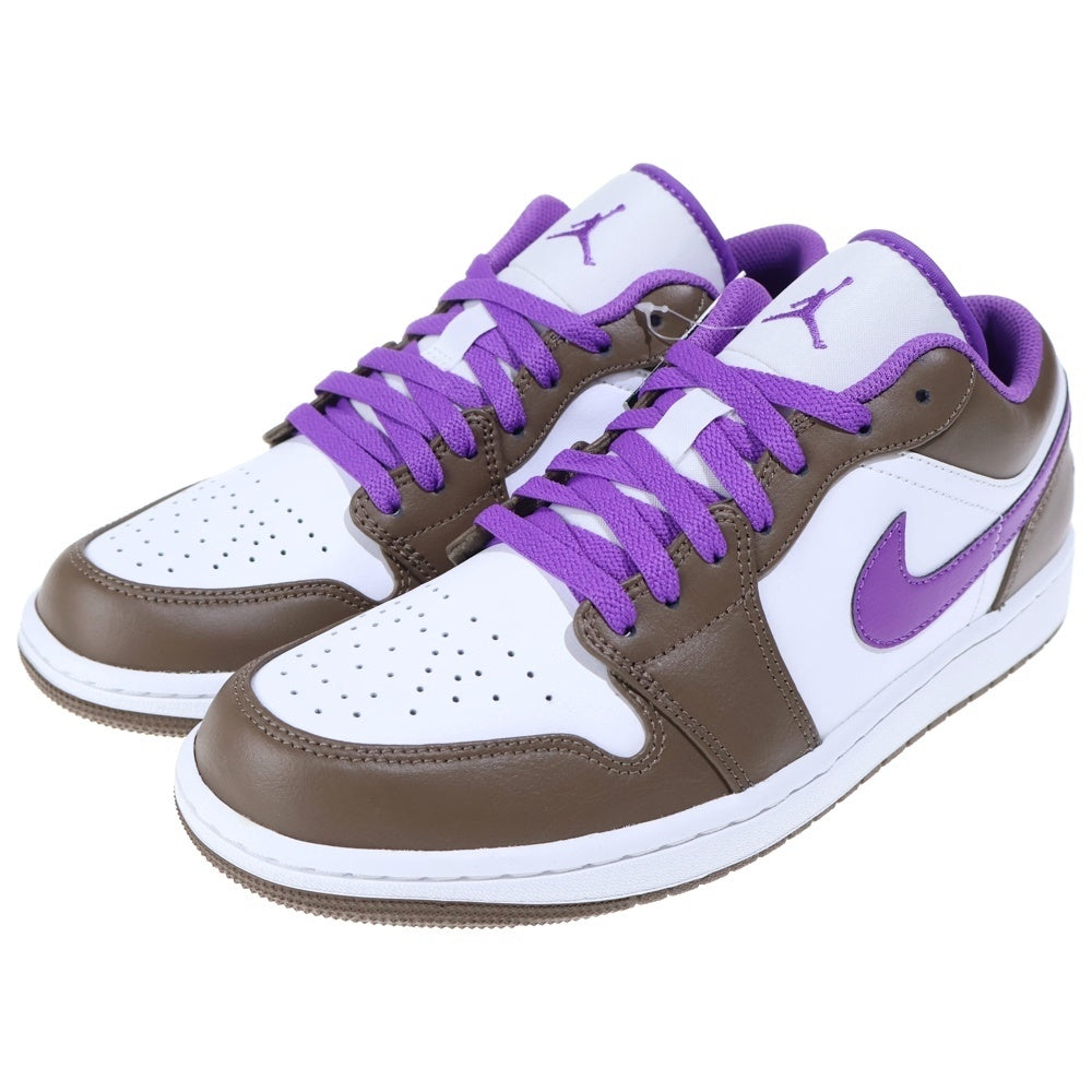 NIKE(ナイキ) AIR JORDAN 1 LOW PALOMINO 553558-215 エアジョーダン パロミノ ローカットスニーカー US9.5/27.5cm ブラウン/パープル/ホワイト