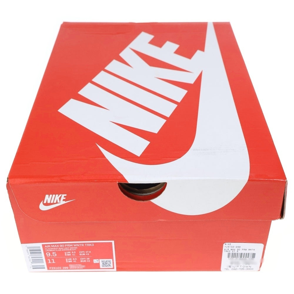 NIKE(ナイキ) AIR MAX 90 PRM FLAX WHEAT FZ5102-299 エアマックス プレミアム フラックス ウィート ローカットスニーカー US9.5/27.5cm ブラウン