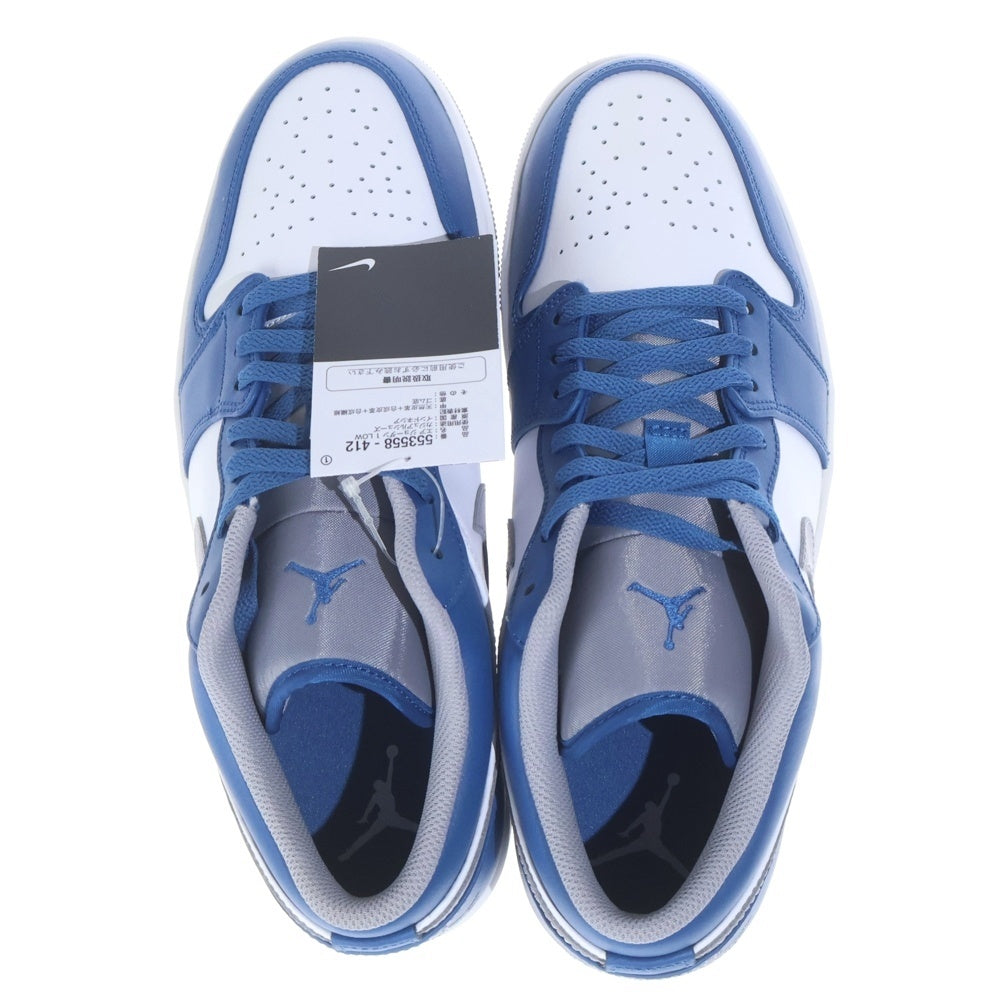 NIKE(ナイキ) AIR JORDAN 1 LOW True Blue 553558-412 エア ジョーダン 1 ローカットスニーカー ブルー US11.5/29.5cm