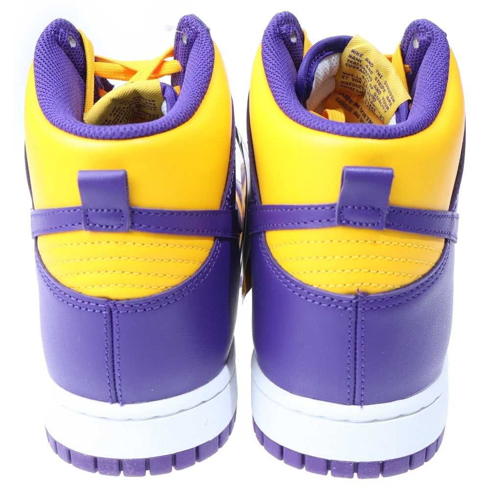 NIKE(ナイキ) DUNK HIGH RETRO LAKERS DD1399-500 ダンク レトロ レイカーズ ハイカットスニーカー パープル/イエロー US11/29.0cm