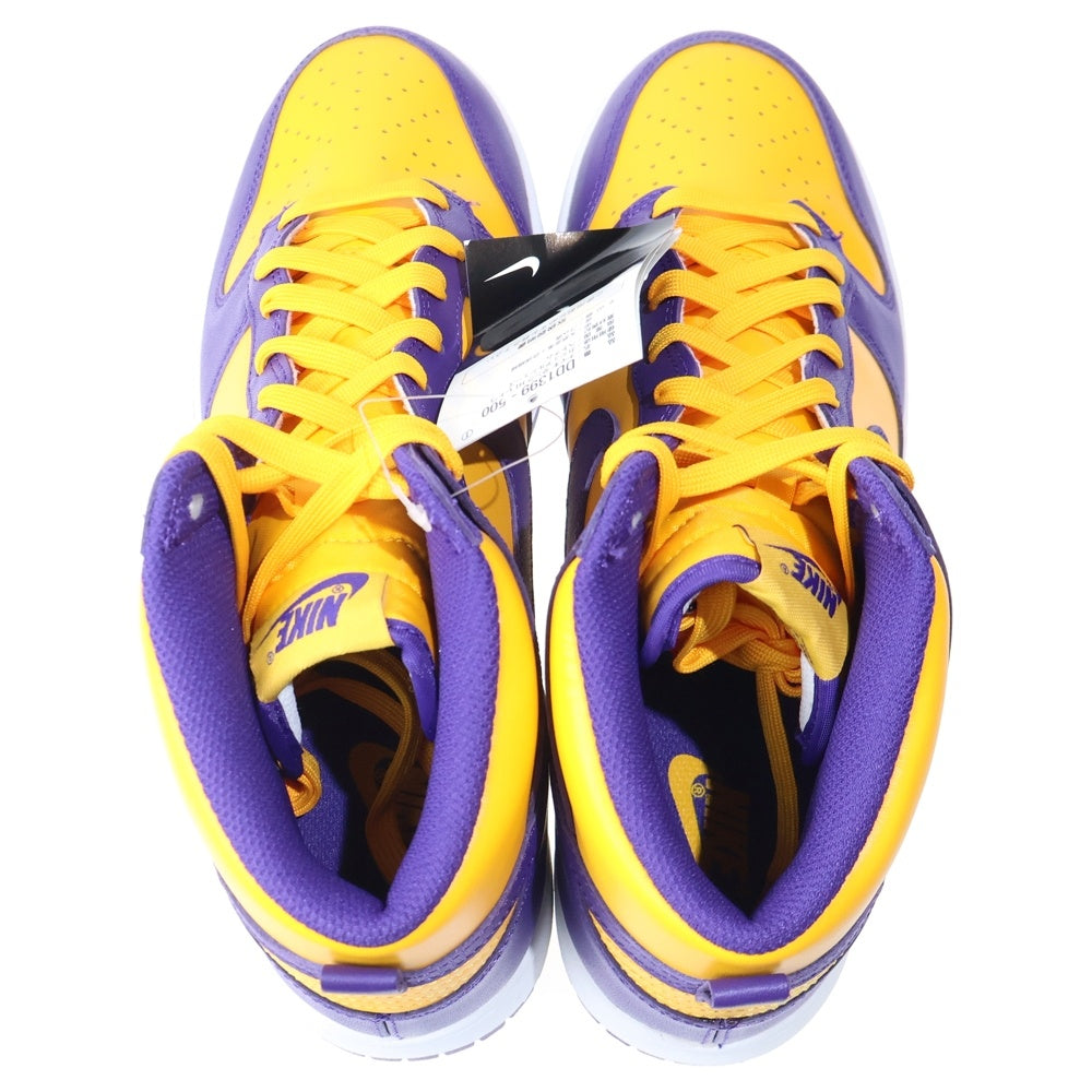 NIKE(ナイキ) DUNK HIGH RETRO LAKERS DD1399-500 ダンク レトロ レイカーズ ハイカットスニーカー パープル/イエロー US11/29.0cm