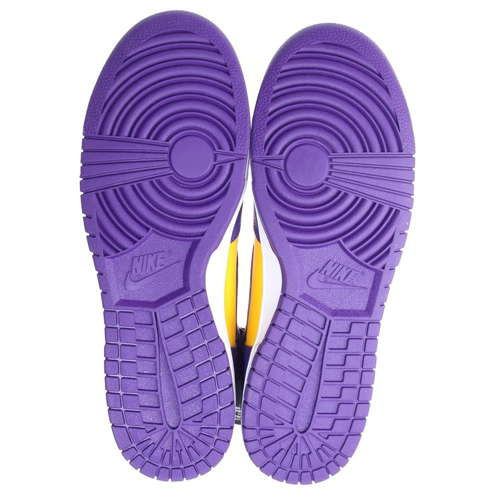 NIKE(ナイキ) DUNK HIGH RETRO LAKERS DD1399-500 ダンク レトロ レイカーズ ハイカットスニーカー パープル/イエロー US11/29.0cm