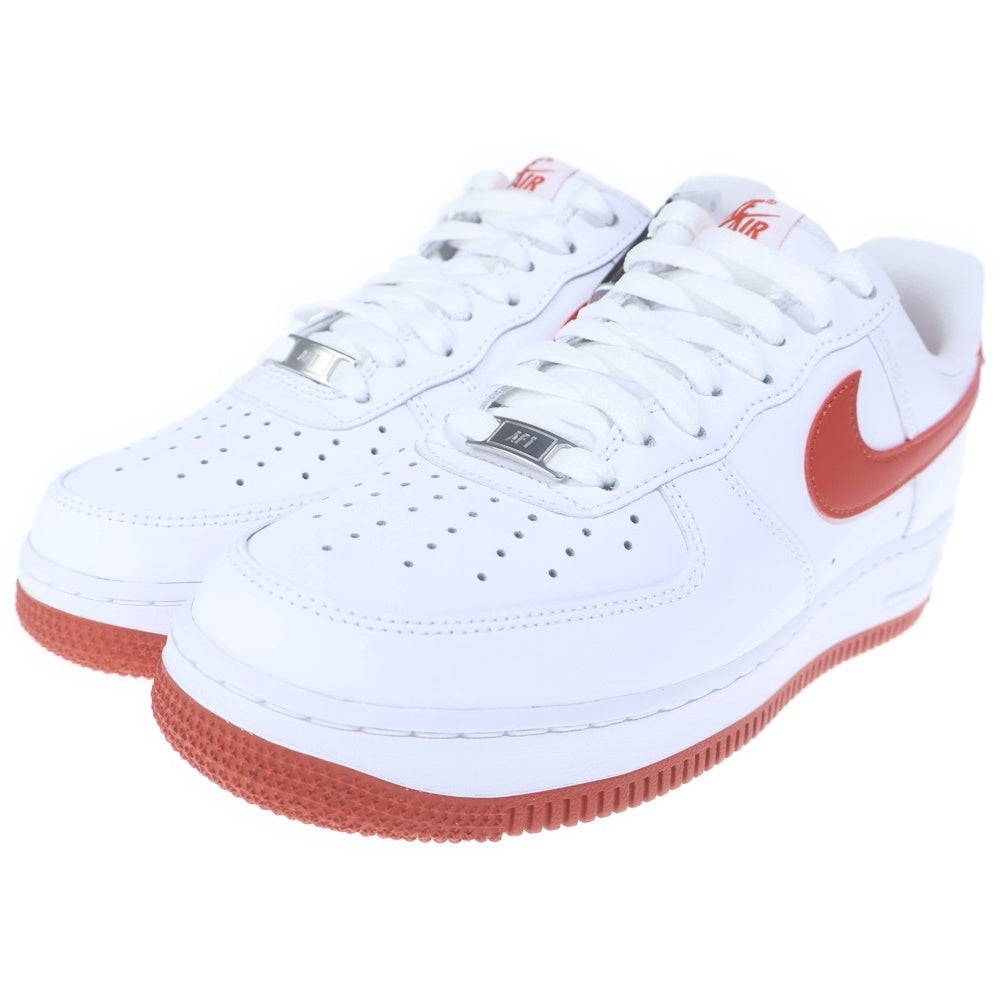 NIKE(ナイキ) AIR FORCE 1 '07 FJ4146-106 エアフォース1 ローカットスニーカー ホワイト/レッド US8.5/26.5cm