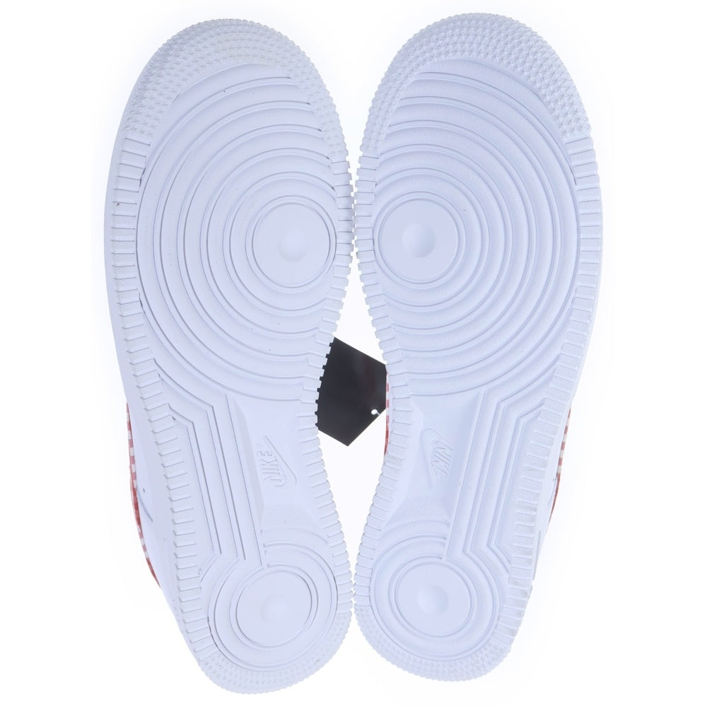 NIKE(ナイキ) AIR FORCE 1 07 ESS TREND DZ2784-101 エアフォース1 07 ミスティックレッド ギンガム ローカットスニーカー ホワイト/レッド US10/28.0cm