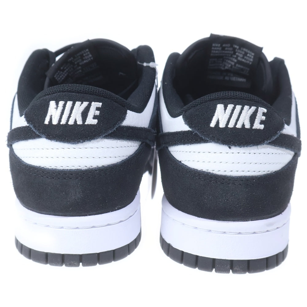 NIKE(ナイキ) DUNK LOW SUEDE FQ8249-100 ダンク ロー スウェード ローカット スニーカー パンダ US7.5/25.5cm ブラック/ホワイト
