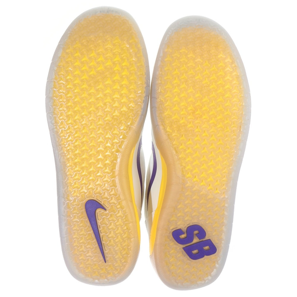 NIKE SB(ナイキエスビー) ×NBA NYJAH FREE 2 LAKERS DA3439-100 ナイジャ フリー 2 レイカーズ ローカットスニーカー US10.5/28.5cm ホワイト
