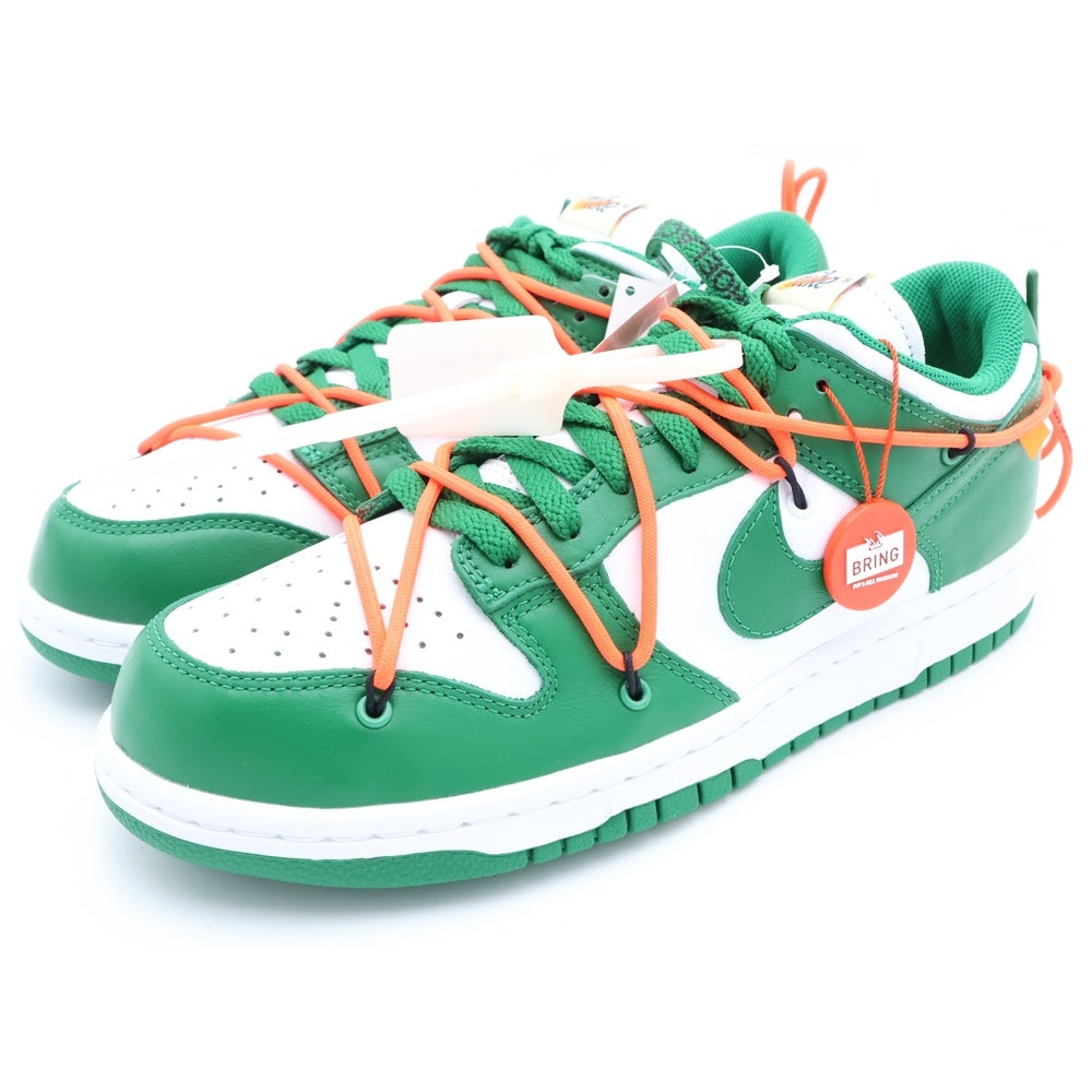 NIKE(ナイキ) ×OFF-WHITE DUNK LOW CT0856-100 オフホワイト ダンク ローカットスニーカー ホワイト/グリーン US9/27cm